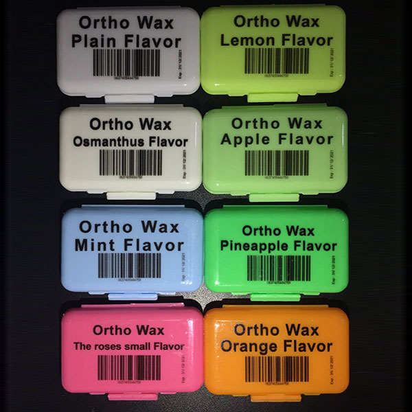 J&M Different Flavors Dental Wax Orthodontic Wax in Plastic Box for orthodontic Brackets - Image 2