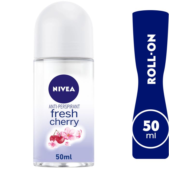 Nivea Deodorant Roll-On For Women With Fresh Cherry Scent - 50 Ml