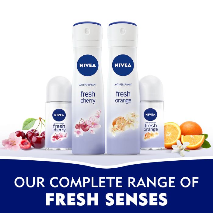 Nivea Deodorant Roll-On For Women With Fresh Cherry Scent - 50 Ml - Image 6