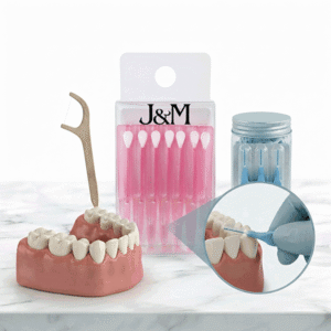 J&M 6Pcs Interdental Brush Dental Flossers Tooth Brushes Oral Tongue Cleaner Care
