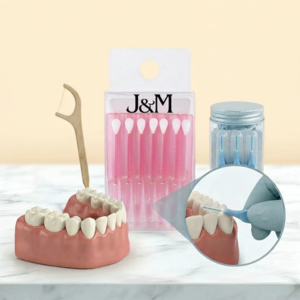 J&M 6Pcs Interdental Brush Dental Flossers Tooth Brushes Oral Tongue Cleaner Care